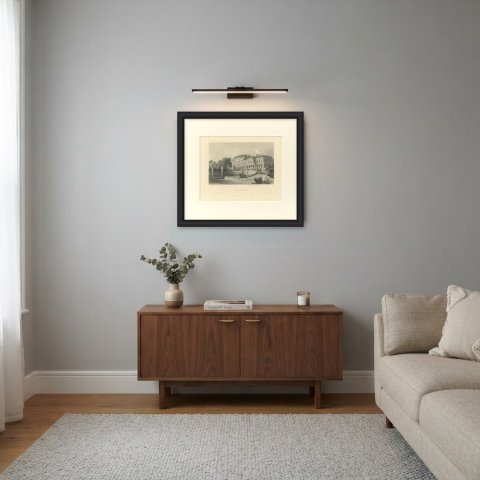 Palace of Saint Cloud after Thomas Allom, Antique Steel Engraving, circa 1860, shown framed in a room