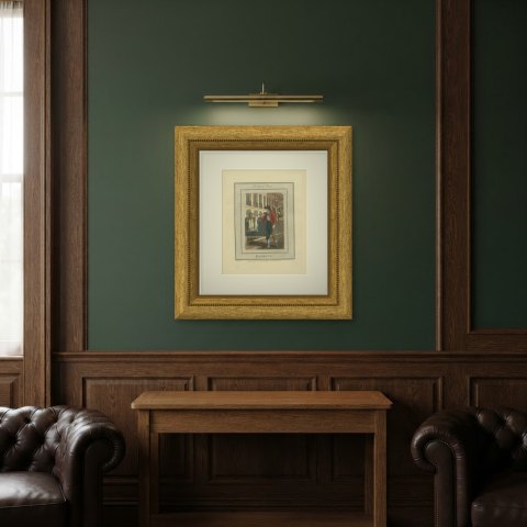 Rabbit Seller in Portland Place, Cries of London, 1804, shown framed in a room