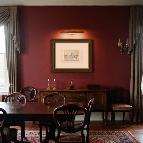 Decorative Antique Map of the Tribe of Zebulun, Wyld, 1823, shown framed in a room
