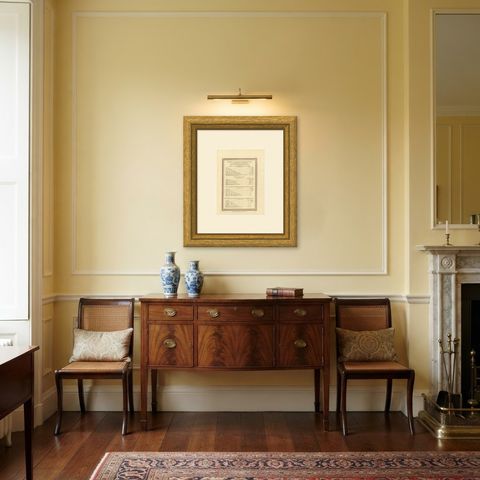 Table of Scripture Measures Reduced to English Measure, 1823, shown framed in a room
