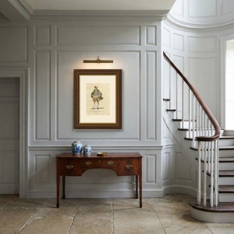 German Nobleman in Plumed Red Cap and Paned Hose, Costume of 1577, 1757, shown framed in a room