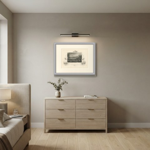 White Mountains, New Hampshire, General Stark at Bennington, circa 1850, shown framed in a room