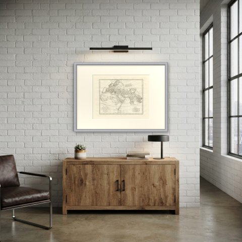 World Known to the Ancients, d'Anville Map for Rollin's Ancient History, 1818, shown framed in a room