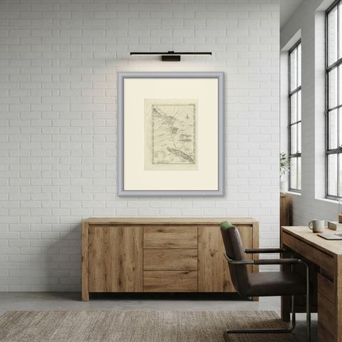 Antique Map of Mosul, Kirkuk and Samarra, Niebuhr, 1780, shown framed in a room