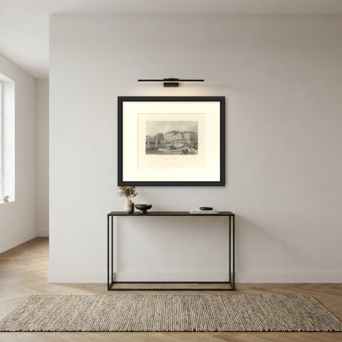 Palace of Saint Cloud, France, Antique Engraving after Thomas Allom, circa 1845, shown framed in a room