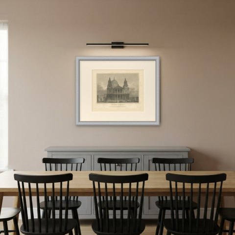 St Paul's Cathedral, the West Front, London, 1804, shown framed in a room