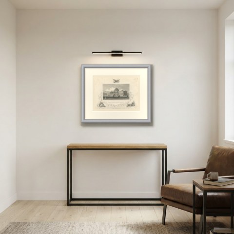 United States Capitol, Washington, Washington Selecting the Site, circa 1850, shown framed in a room