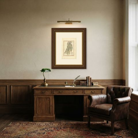 Antique Map of Solomon's Purveyorships in Israel, Wyld, 1823, shown framed in a room