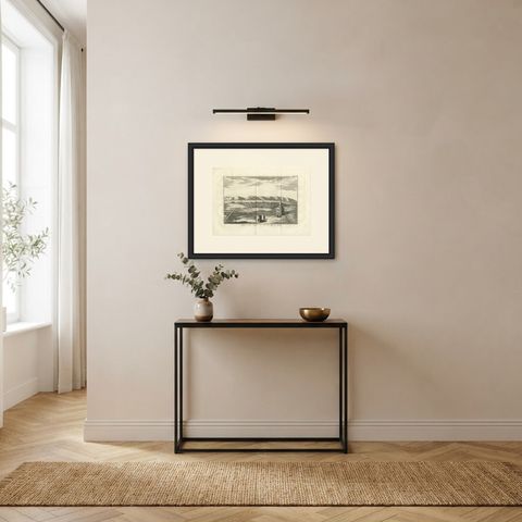 Antique View of the City of Shiraz, Niebuhr Copper Engraving, 1780, shown framed in a room