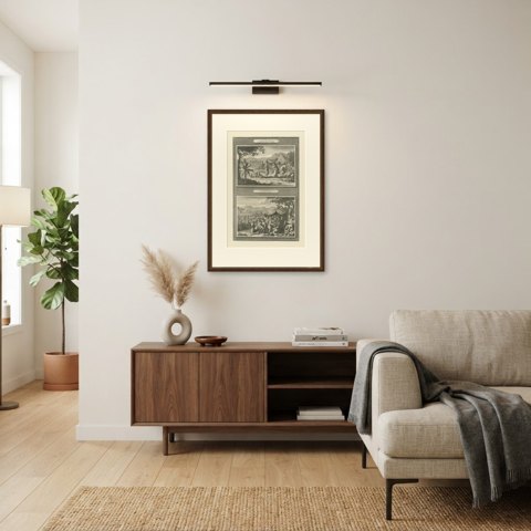 Leah and the Mandrakes and Jacob Flees from Laban, Mortier Bible circa 1700, shown framed in a room