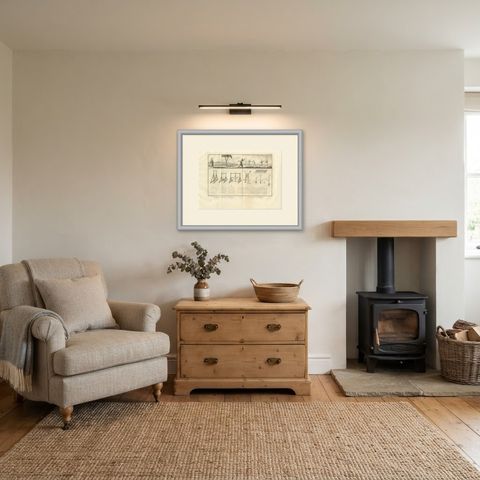 Games and Pastimes of the East, Antique Niebuhr Engraving, 1776, shown framed in a room