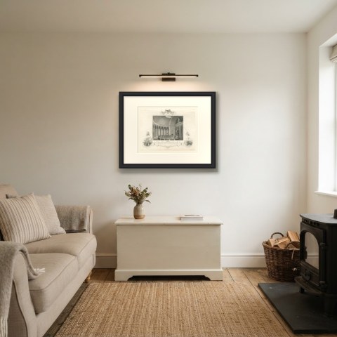 House of Representatives Interior, Washington, Drawn by W. Goodacre, circa 1850, shown framed in a room