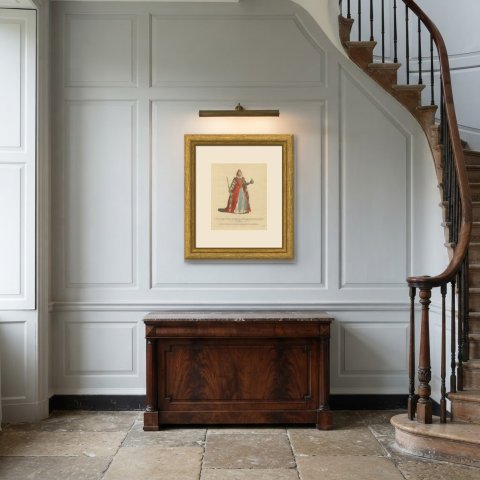 Elizabeth Queen of England as Protectress of Holland in 1585, Jefferys, 1757, shown framed in a room