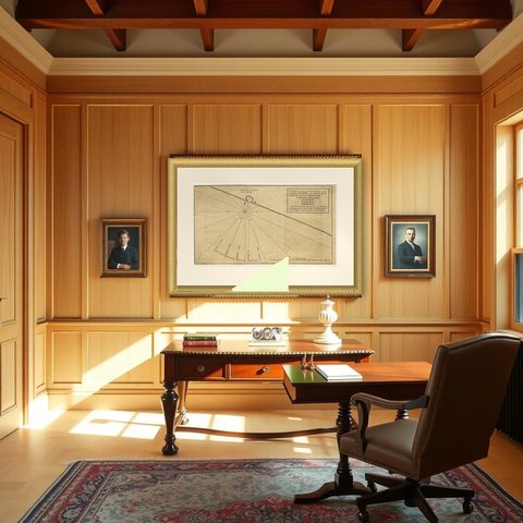Navigational Chart of Mexico's Coast, with Acapulco and Port Marquis, 1748, shown framed in a room